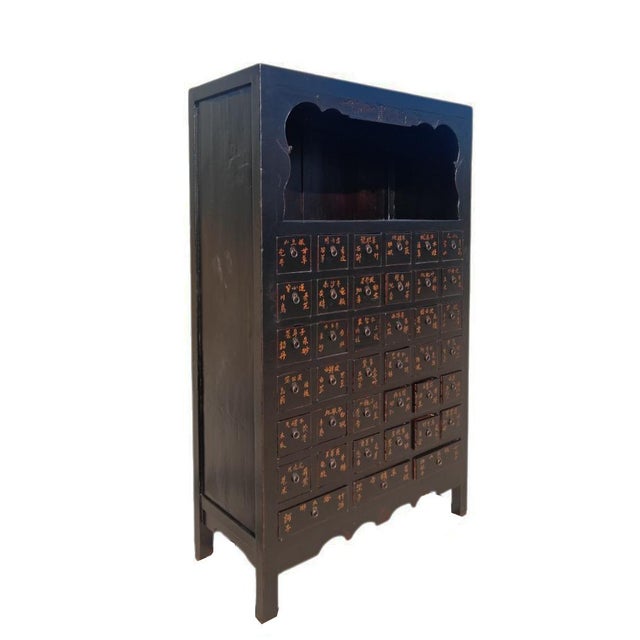 Chinese Authentic Antique Chinese Apothecary Medicine Cabinets, Circa 1846 For Sale - Image 3 of 6