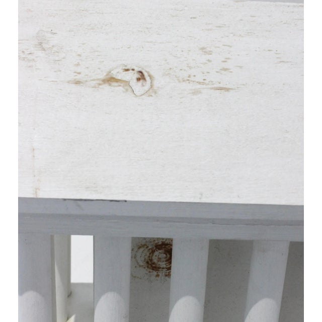 Neoclassic Revival Greek Parthenon Bird-House Decor Adirondack Folk Art in Painted Whitewashed Wood For Sale In West Palm - Image 6 of 10