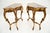 Vintage French Console Tables in Gilt Wood with Marble Tops, 1950, Set of 2 For Sale - Image 4 of 13