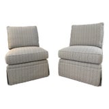 Pair of TCS Designs Sophie Slipper Chairs For Sale