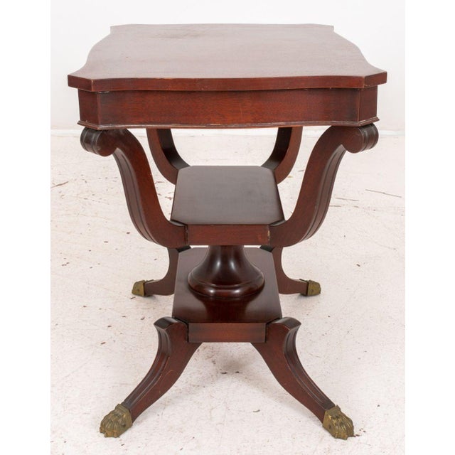 Eclectic Style Inlaid Mahogany Side Table For Sale - Image 9 of 9