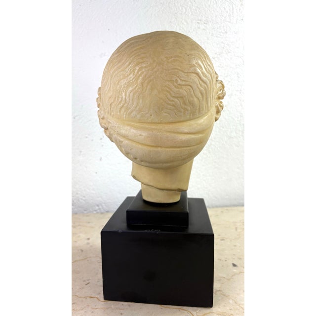 Vintage Classical Greco Roman Style Female Bust Sculpture For Sale In Philadelphia - Image 6 of 7