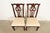 Late 20th Century Thomasville Georgian Carved Mahogany Side Chairs or Dining Chairs, Pair For Sale - Image 5 of 13