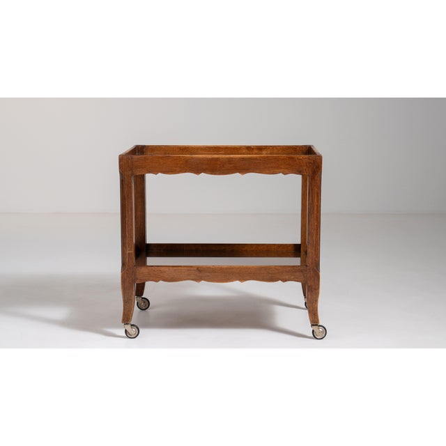 French French Oak Bar Cart, Antique, France, Circa 1940 For Sale - Image 3 of 13