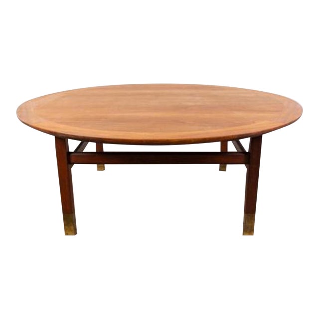 1960s Mid Century Modern Walnut Coffee Table For Sale