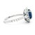 Contemporary Alexander Beverly Hills Gia 3.03ct No-Heat Oval Ceylon Sapphire & Diamond Ring, Size 6.25 For Sale - Image 3 of 4