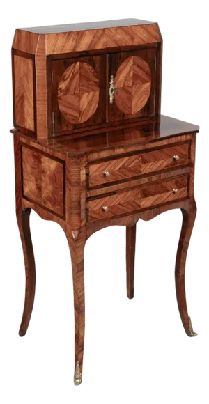 18th Century Louis XVI Marquetry Bonheur Du Jour Table
