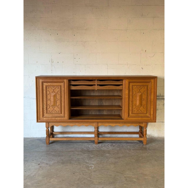 Mid-Century Modern Axel O. Rock Otterup Møbelfabrik Sideboard Credenza Oak Danish Mid-Century Modern 1962 For Sale - Image 3 of 15