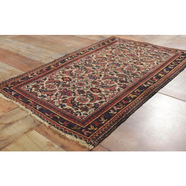 Textile Early 20th Century Antique Persian Hamadan Rug, 02'07 X 04'00 For Sale - Image 7 of 10