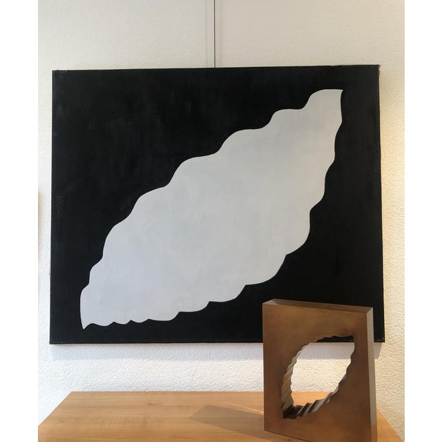 Benna Chu (Meylan), Feuille No. 4, 2000, Oil on Canvas For Sale - Image 4 of 11