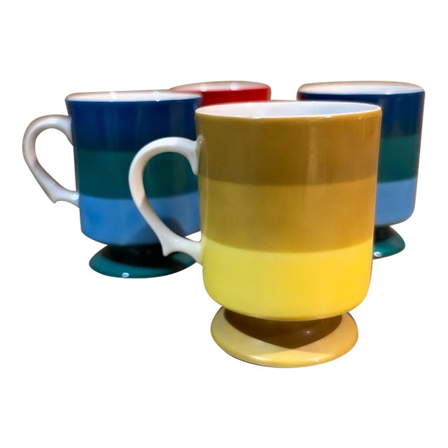 1966 Mid Century Modern Holt Howard Pedestal Mug Set Japan For Sale