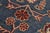 Bohemian Kazak Blue/Ivory Wool Octagon Rug- 7'8'' X 7'9'' For Sale - Image 4 of 10
