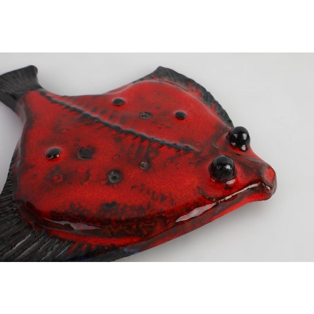Black Mid‑Century Ceramic Fish from Amphora, Belgium, 1960s For Sale - Image 8 of 11