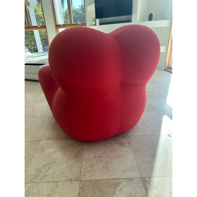 Modern Gaetano Pesce for B&b Italia Du5 & Du6 Arm Chair and Ottoman For Sale - Image 3 of 10