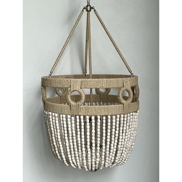 Ro Sham Beaux Vintage Roshambeaux “Frankie Malibu” Beaded Chandelier For Sale - Image 4 of 12