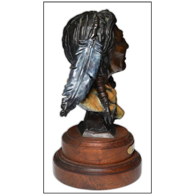 The artwork here, "Cheyenne", is a wonderful bust of a Native American, that was designed with acute detail and...