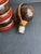 Brown Vintage Italian Leather Wrapped Decanter Mid Century Modern Made in Italy 14" For Sale - Image 8 of 12