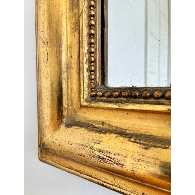 Large Antique French Louis Philippe Giltwood Mirror – Late 19th Century For Sale - Image 6 of 12