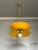 Mustard Modern Handcrafted Brass and Mustard Yellow Metal Pendant Light Fixture For Sale - Image 8 of 8