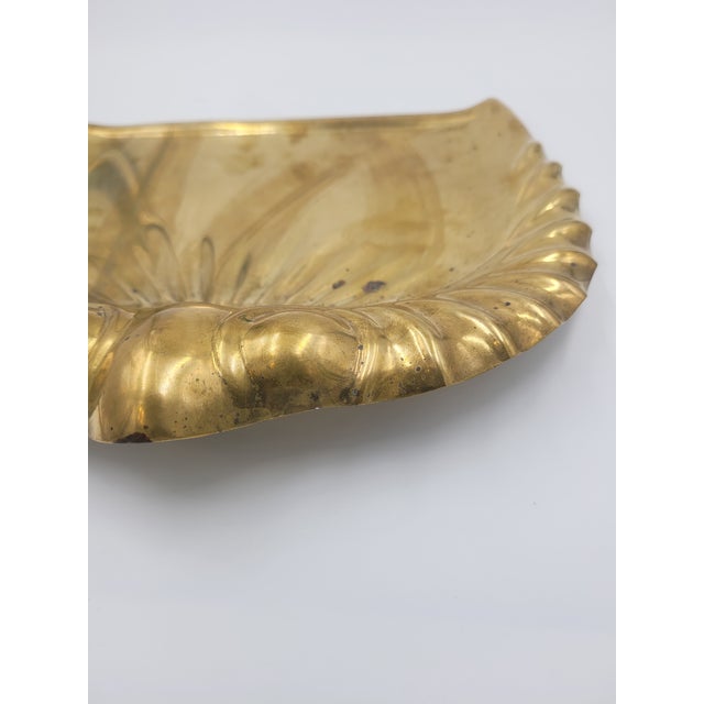 Antique English Art Nouveau Brass Crumb Tray by Joseph Sankey & Sons For Sale - Image 10 of 11