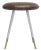 Brown 30"H Mid Modern Stool, Dark Brown & Silver For Sale - Image 8 of 8