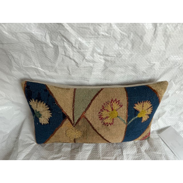 Antique 17th Century Florentine Botanical Tapestry Pillow For Sale In Los Angeles - Image 6 of 7