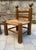 Low Brutalist Chairs in Oak and Straw attributed to Charles Dudouyt, France, 1940s, Set of 2 For Sale - Image 4 of 10