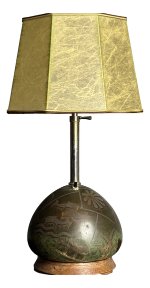 Art Deco Congo Series Table Lamp by Paul Haustein for WMF Ikora, 1920s