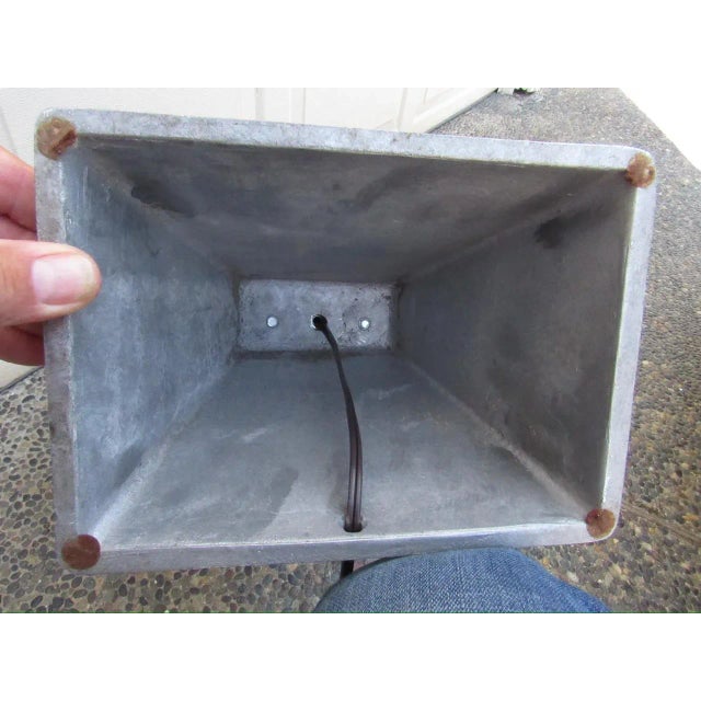 Metal Pair of Arthur Court Aluminum Turtle Shell Lamps For Sale - Image 7 of 18