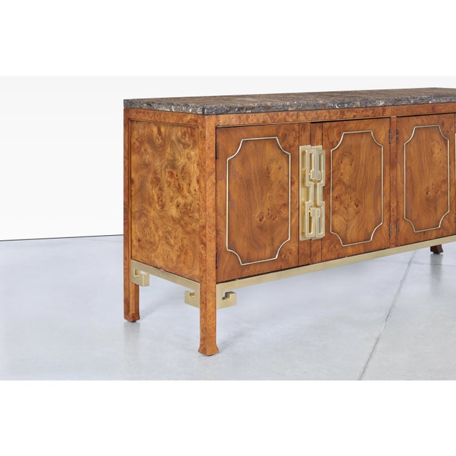 Mid-Century Modern Mid-Century Modern Burl Wood Credenza by William Doezema for Mastercraft For Sale - Image 3 of 12