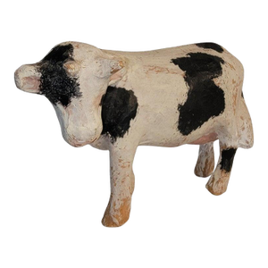 Antique Paper Mache Cow