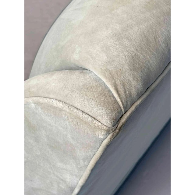 Late 20th Century Velvet Gray Sofa by Kravet For Sale - Image 5 of 12