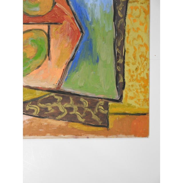 Late 20th Century Contemporary Abstract Fauvist Pears Still Life Painting For Sale - Image 5 of 7