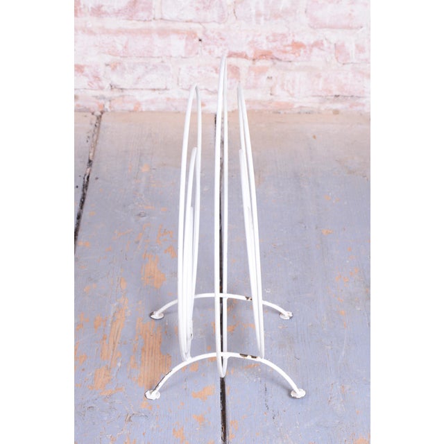 Mid-Century Modern Mid-Century Modern Magazine Rack in Painted Metal, Czech, 1960s For Sale - Image 3 of 6