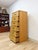 Mid 20th Century Dixie Parquet Inlay Tall Chest of Drawers Brass Detail Coastal Hollywood Regency For Sale - Image 10 of 11