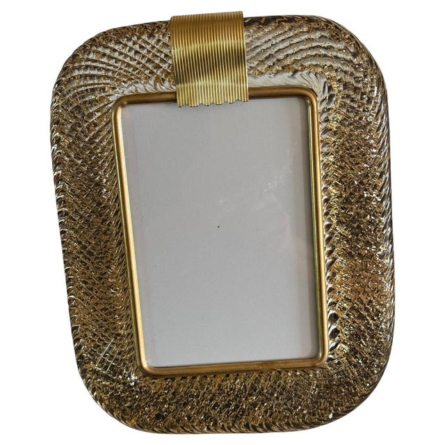 Gold Murano Glass Photo Frame, 2000s For Sale - Image 10 of 10
