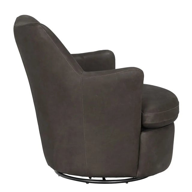 Not Yet Made - Made To Order NOIR Hotchkiss Swivel Arm Chair For Sale - Image 5 of 6