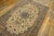 Persian 1940s Small Ivory Medallion Floral Mid Century Isfahan Handknotted Wool Rug For Sale - Image 3 of 6