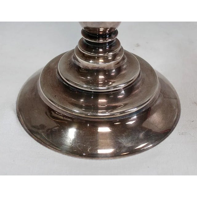 Vintage Silver-Plated Candleholders, Set of 2 For Sale - Image 14 of 18