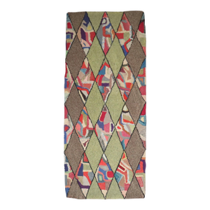 Zabihi Collection Dazzling American Hooked Small Rug