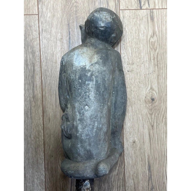 Victorian Monkey Garden Outdoor Sculpture For Sale - Image 4 of 11