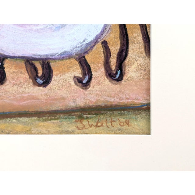 Blue J. Watt Contemporary Colorful Realistic Pastel Still Life Drawing of Cherry Eclairs, 2004 For Sale - Image 8 of 10