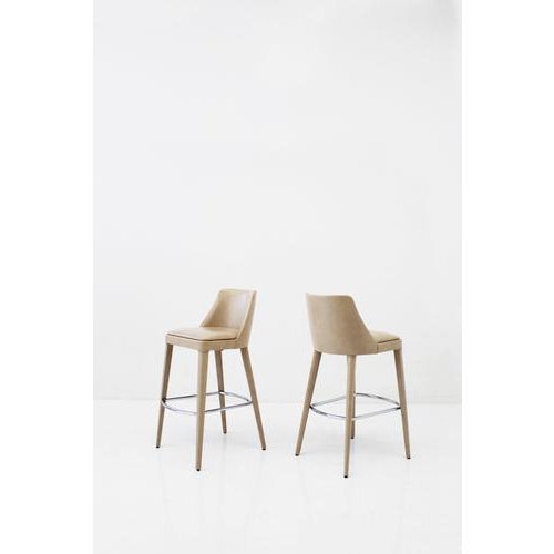 Not Yet Made - Made To Order Nude Color Ecoleather Beech Wood Chair by Casa Casati For Sale - Image 5 of 7
