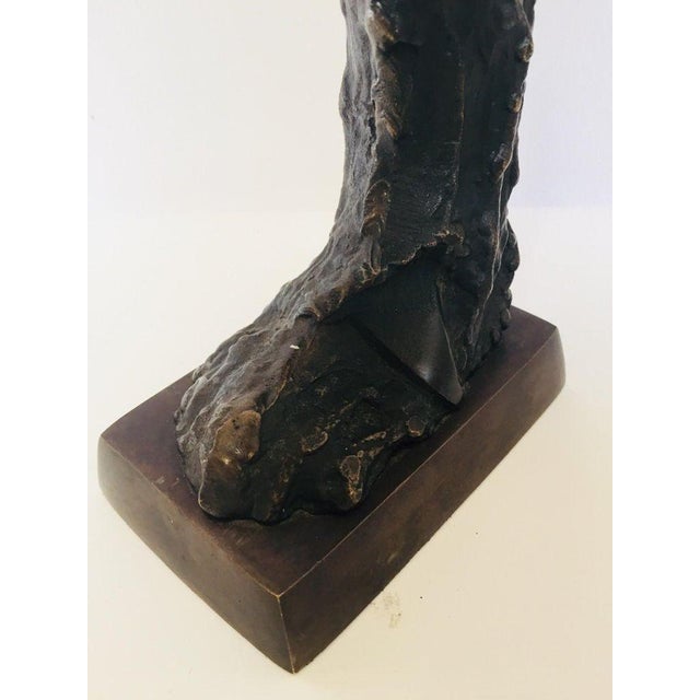 Metal Vintage Pair of Bronze Dolphin Bookends, Mid-Century Nautical Sculptural Decor For Sale - Image 7 of 13