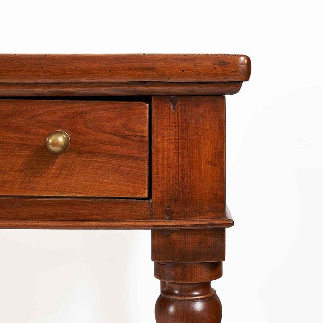 Rectangular Walnut Dining Table with Drawers, 1800s For Sale - Image 5 of 10