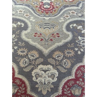 9 Yards Robert Allen Grainnes Charm Tapestry Upholstery Fabric Red Umber For Sale