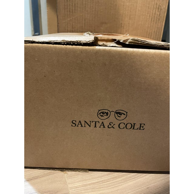 1990s New Santa & Cole TMD Table Lamp by Miguel Milá - Satin Nickel & Linen-Open Box For Sale - Image 9 of 11
