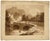Attrib. William Page, Figures on a Stone Bridge, Graphite and Paper For Sale - Image 4 of 7