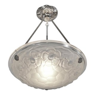 French Art Deco Pendant Light by Jamain & Degue 1930 France For Sale