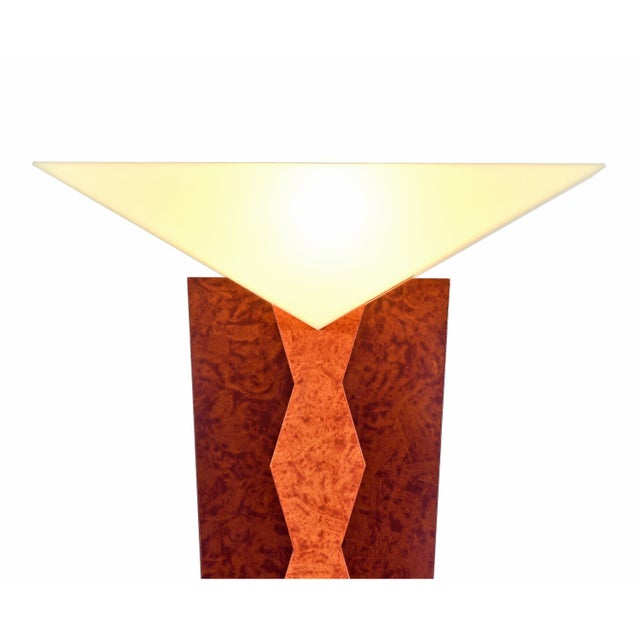 Sottsass Style Memphis Orange and Red Floor Lamp by Phile Limited Edition Furniture For Sale - Image 10 of 10